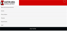 Tablet Screenshot of eastonsd.org